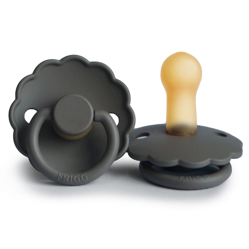 FRIGG Daisy - Round Latex Pacifier - Graphite