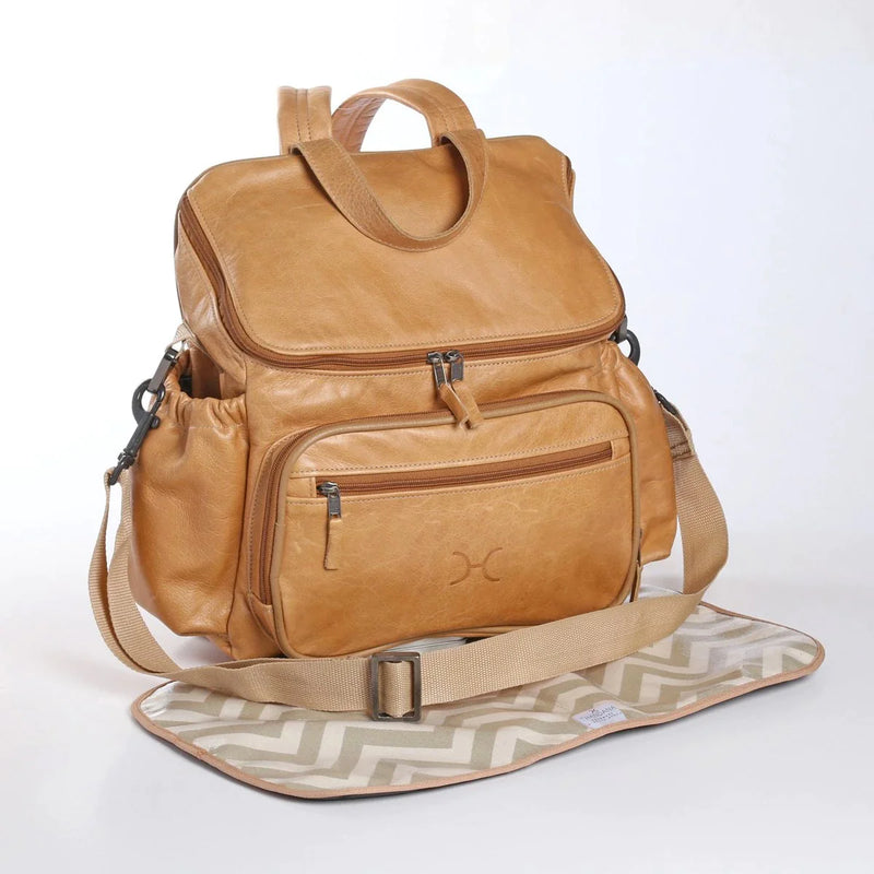 Baby Nappy Backpack Leather