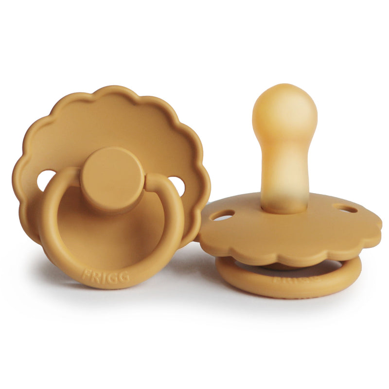 FRIGG Daisy - Round Latex Pacifier - Honey Gold