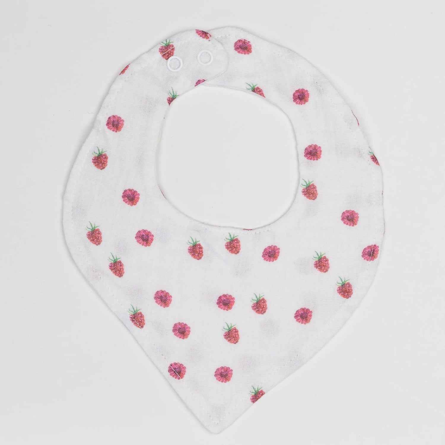 Muslin Raspberry Bib