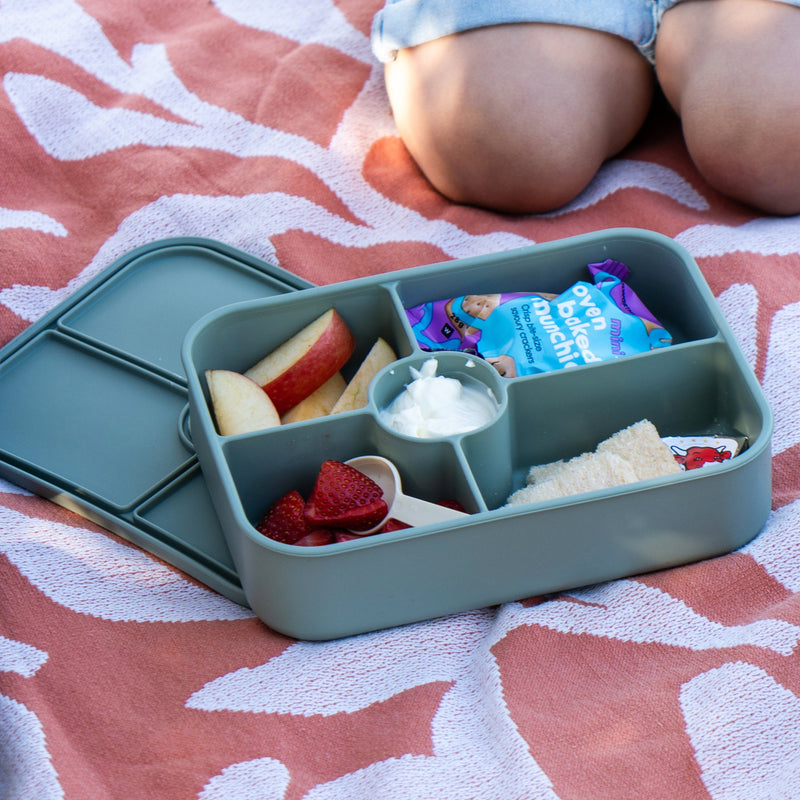 Munchmate Silicone Lunch Box (5 Compartments) | Green