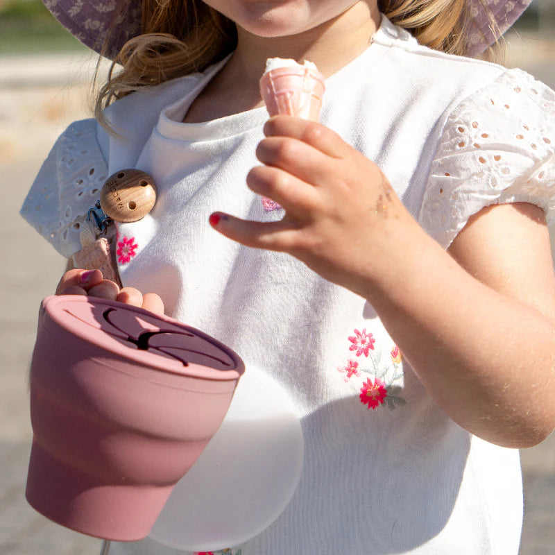 Stroll + Snack Cup | Rose Pink
