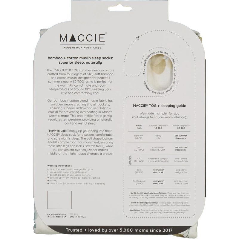 Summer Sleep Sack | Green Leaves