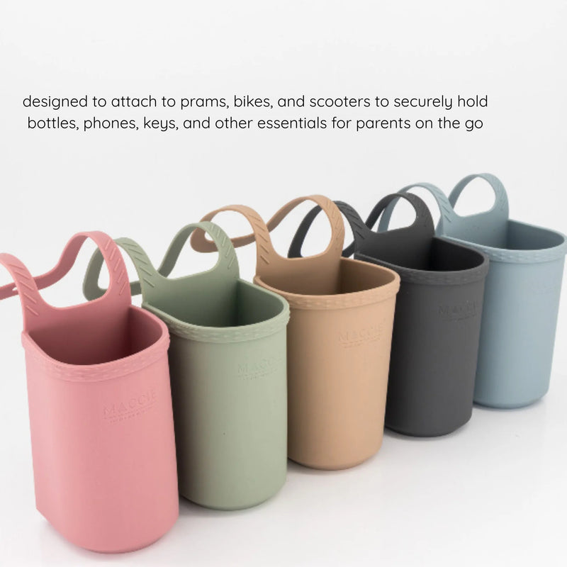 Stroll + Sip Cup Holder | Blue Grey