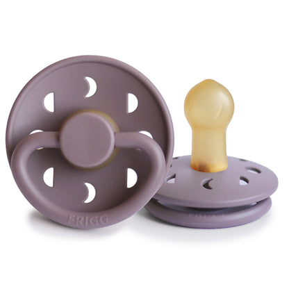 FRIGG Moon - Round Latex Pacifier - Twilight Mauve