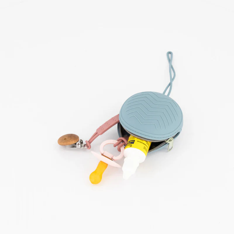 Grab & Go Silicone Pacifier Case | Light Blue