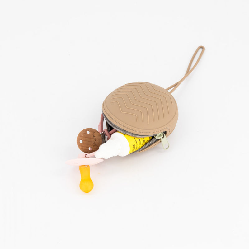 Grab & Go Silicone Pacifier Case | Beige