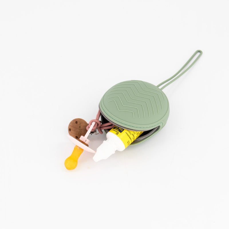 Grab & Go Silicone Pacifier Case | Sage Green