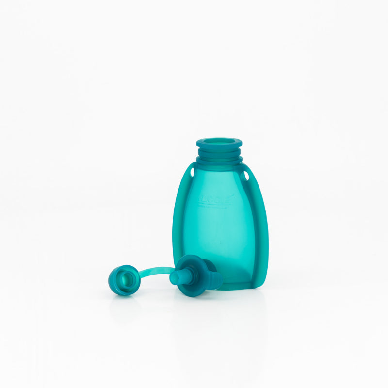 Squeeze + Go Refillable Food Pouches | Aqua Blue