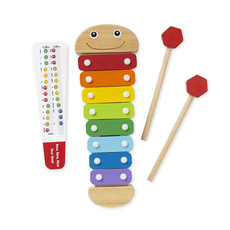 Wooden Caterpillar Xylophone Music Toy