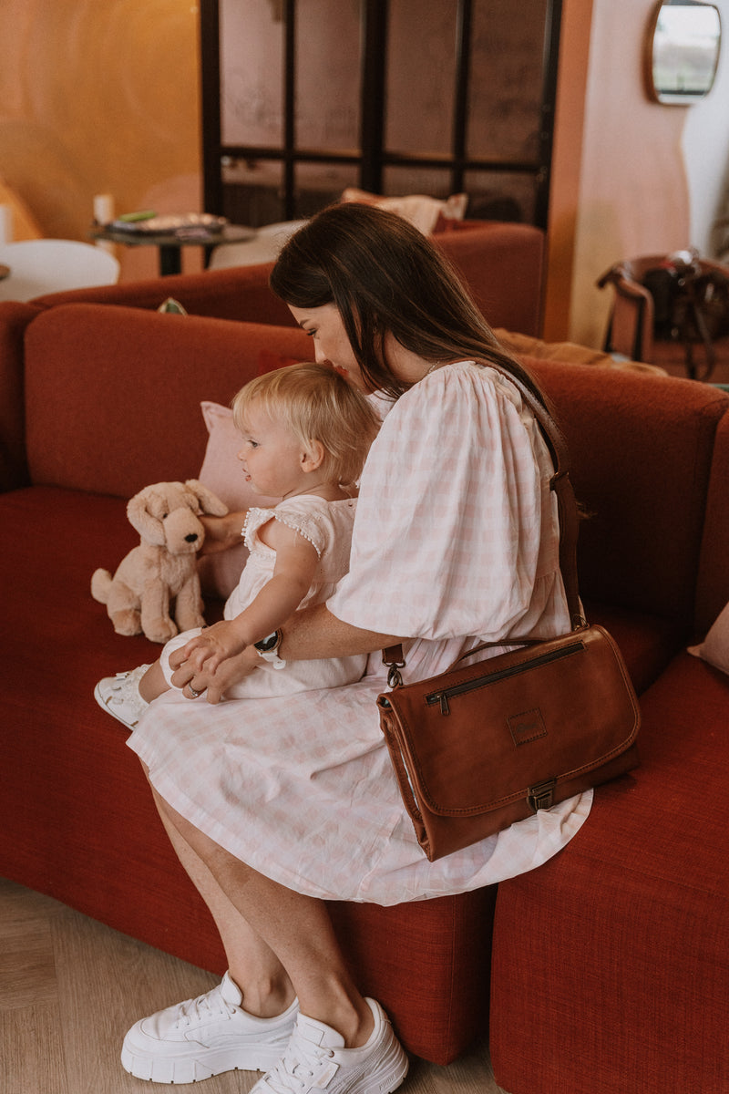 Leather Baby Changing Clutch