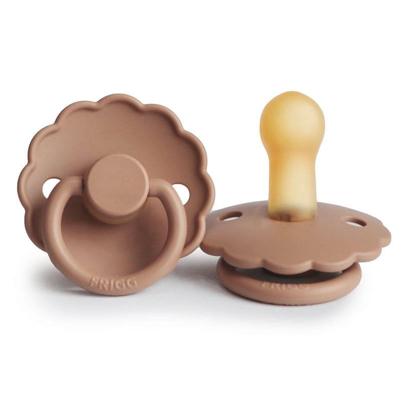 FRIGG Daisy - Round Latex Pacifier - Peach Bronze