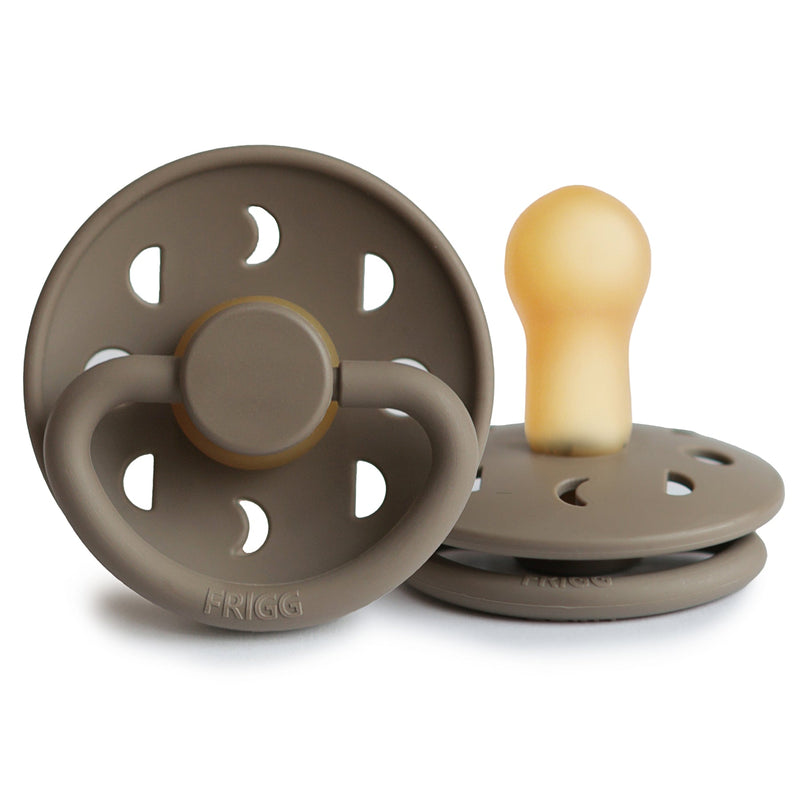 FRIGG Moon - Round Latex Pacifier - Portobello