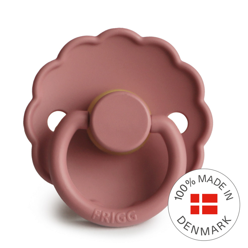 FRIGG Daisy - Round Latex Pacifier - Powder Blush