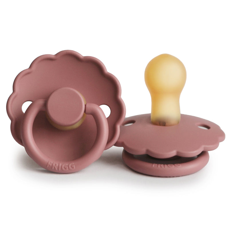 FRIGG Daisy - Round Latex Pacifier - Powder Blush