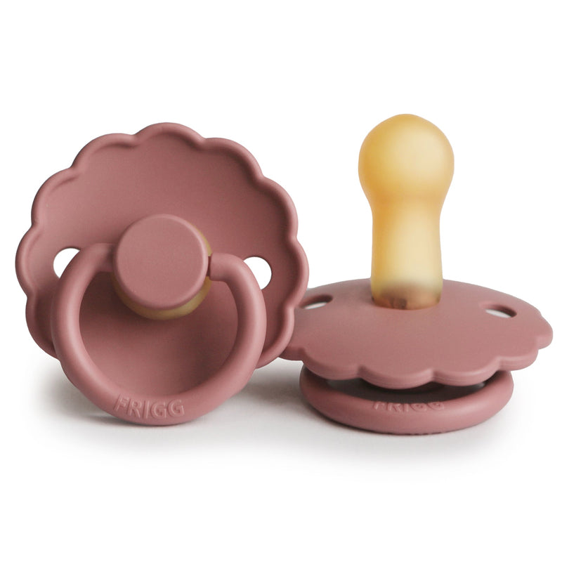 FRIGG Daisy - Round Latex Pacifier - Powder Blush