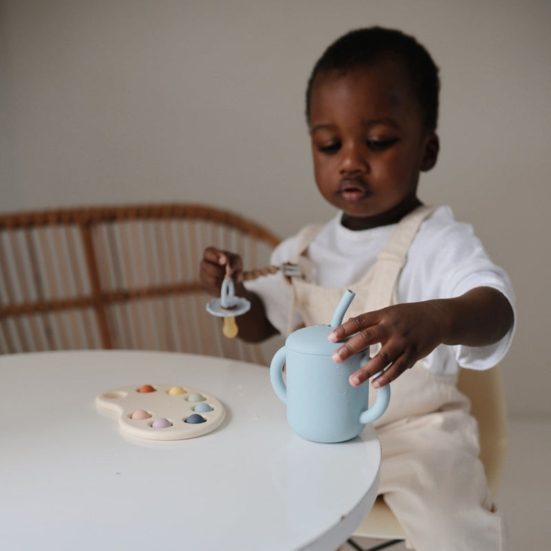 Silicone Training Cup & Straw