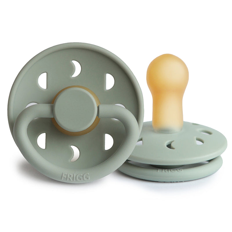 FRIGG Moon - Round Latex Pacifier - Sage