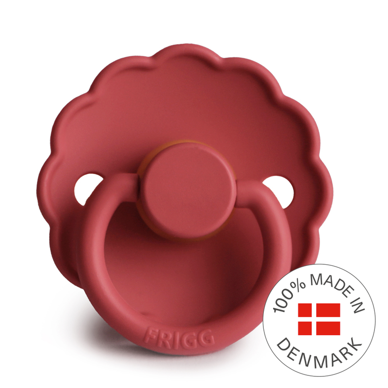 FRIGG Daisy - Round Latex Pacifier - Scarlett