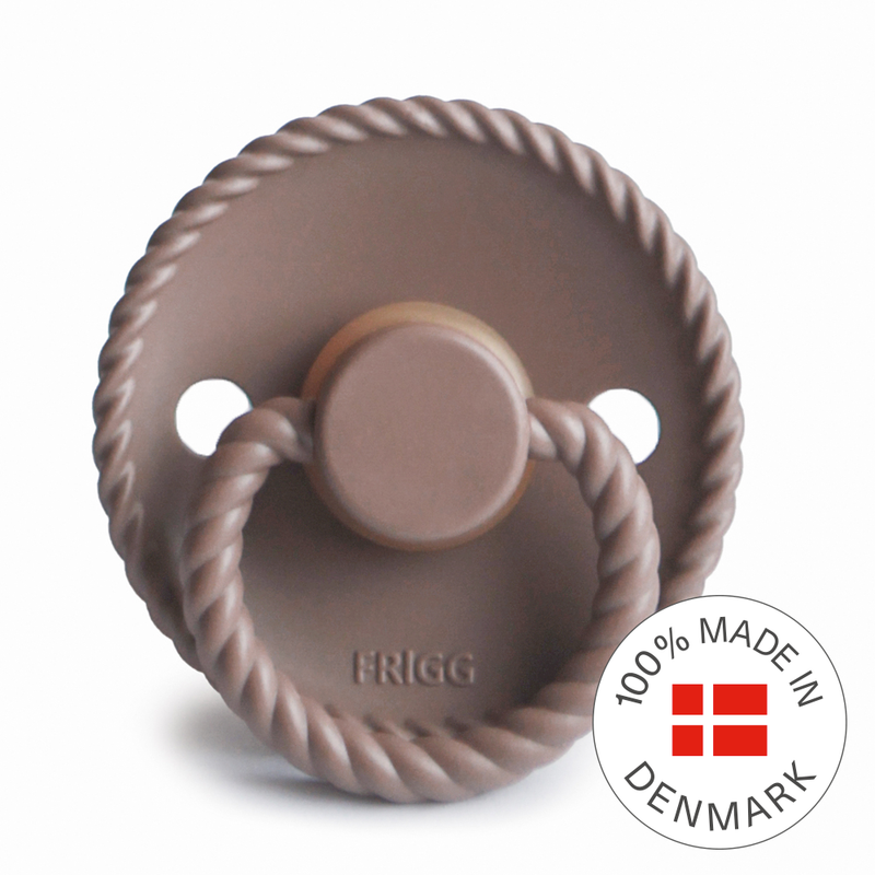 FRIGG Rope - Round Latex Pacifier - Sepia