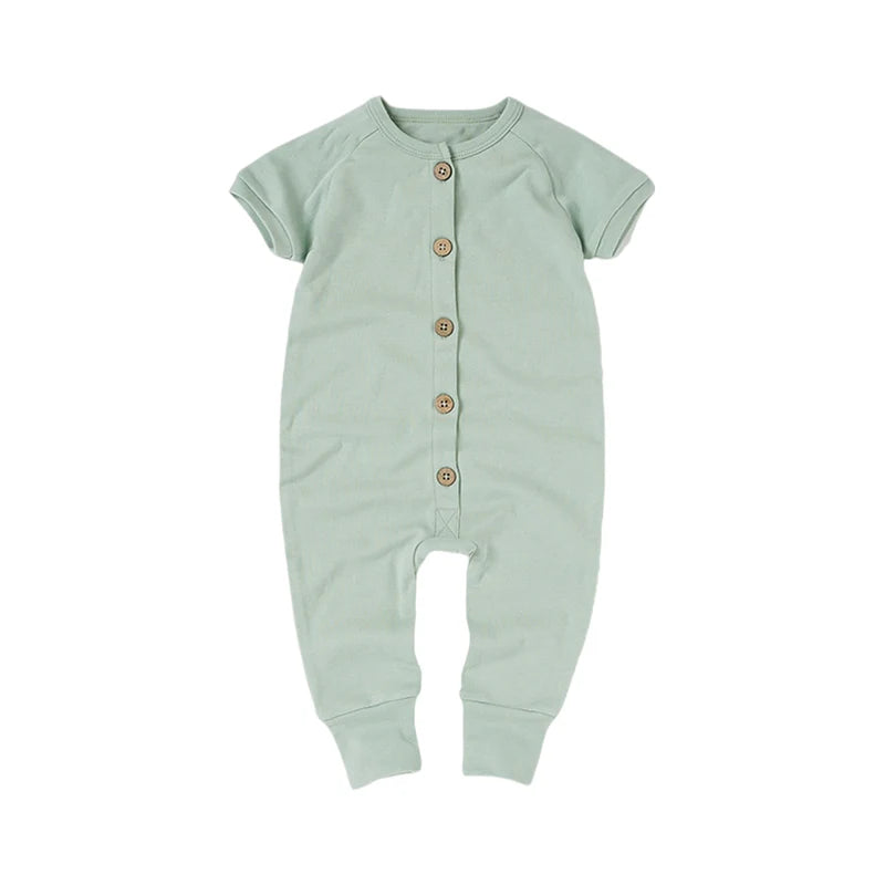 Organic Cotton Short-Sleeve Growsuit