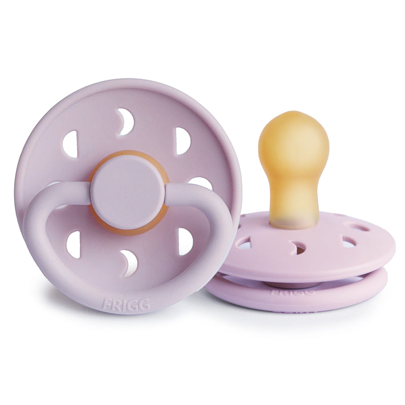 FRIGG Moon - Round Latex Pacifier - Soft Lilac