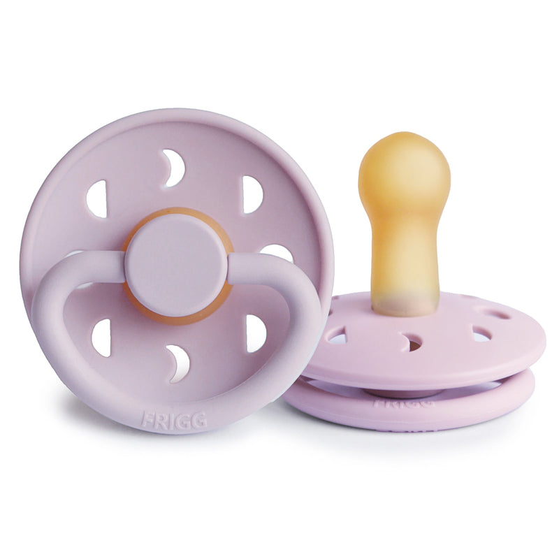 FRIGG Moon - Round Latex Pacifier - Soft Lilac