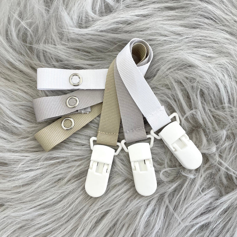 Dummy Clip Set | Stone, Grey & White