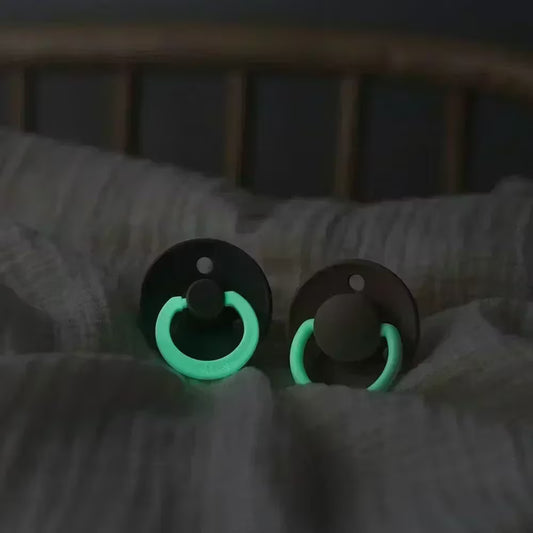 BIBS Colour GLOW Pacifier 1 Pack | Iron