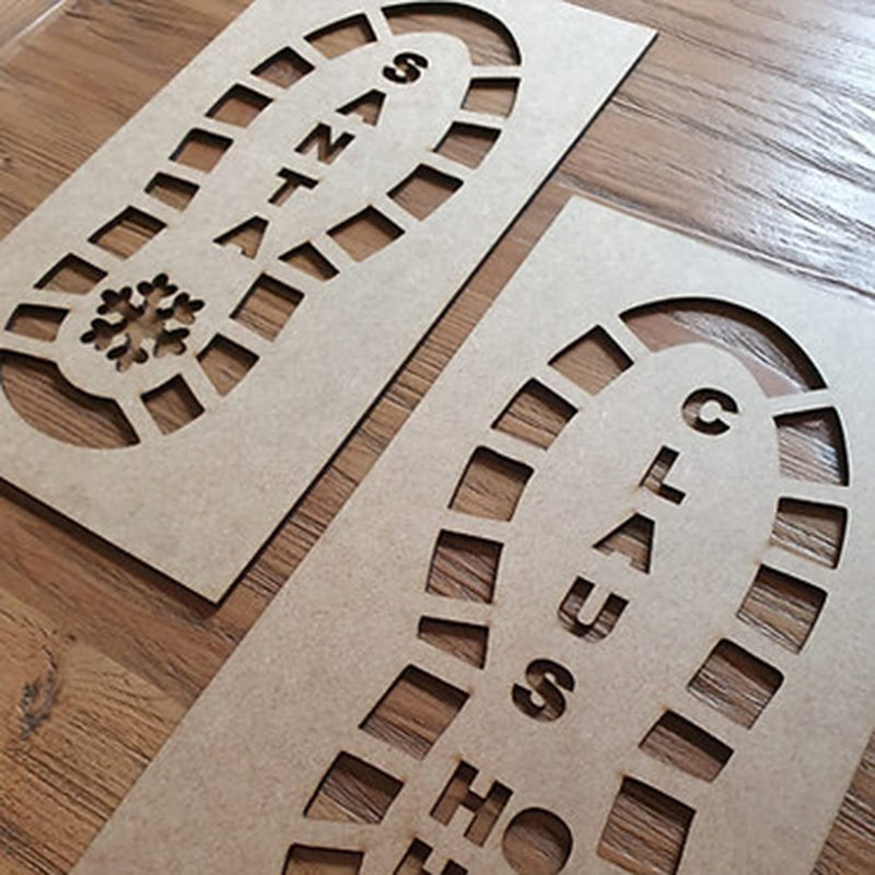 Santa Footprint Template