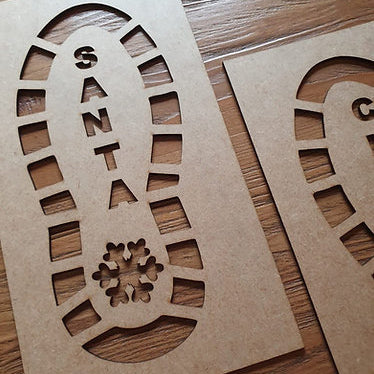 Santa Footprint Template