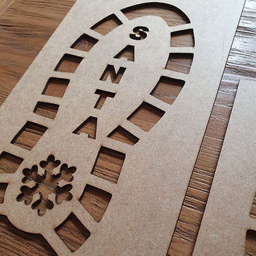 Santa Footprint Template