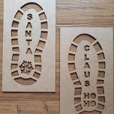 Santa Footprint Template
