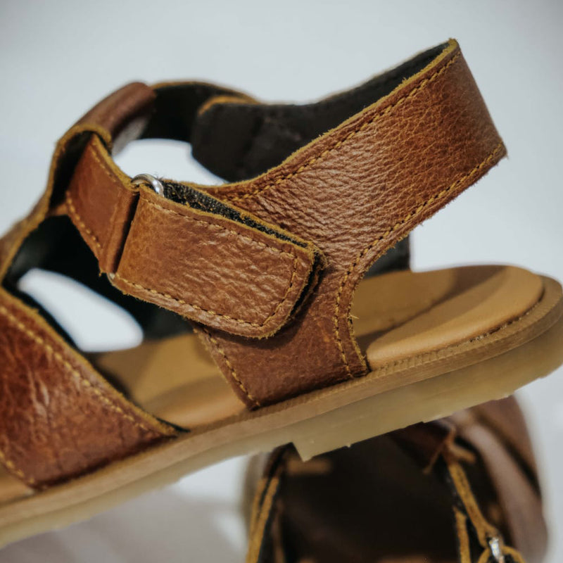 Will Carter Distressed Brown Sandal