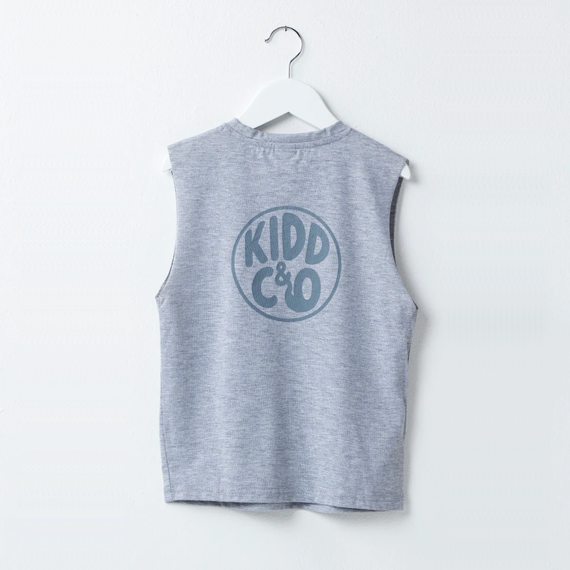 Bali Beach Vest | Light Grey