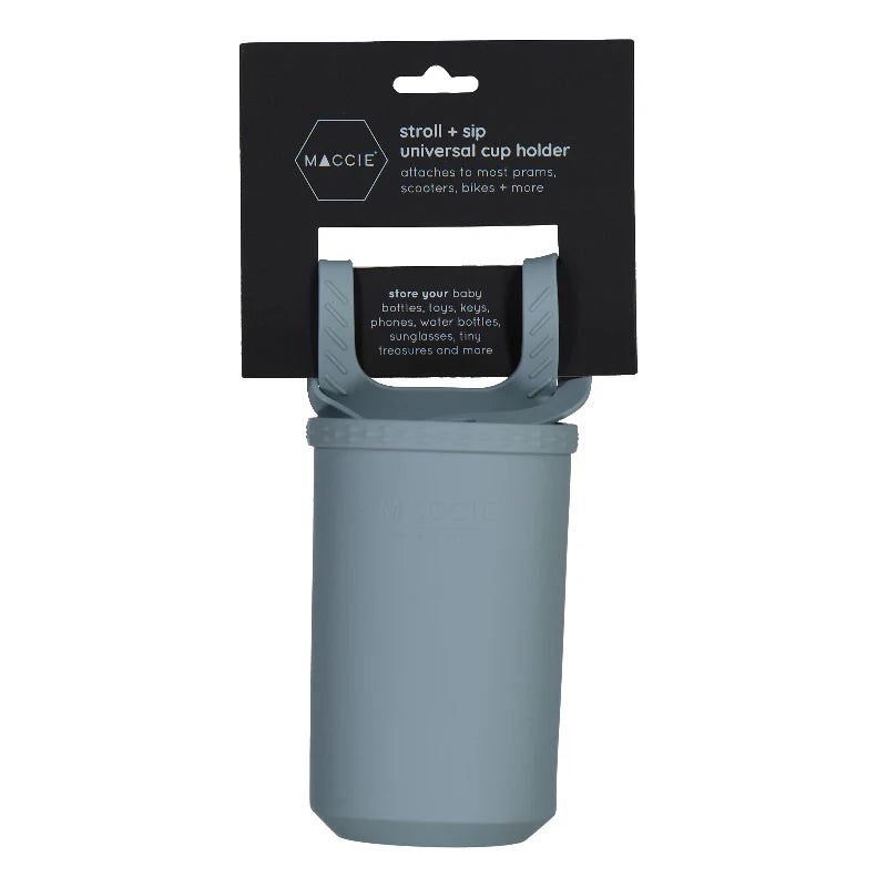 Stroll + Sip Cup Holder | Blue Grey