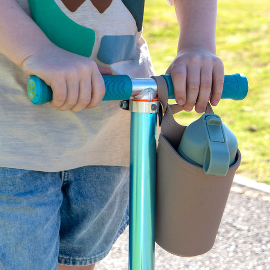 Stroll + Sip Cup Holder | Caramel / Beige