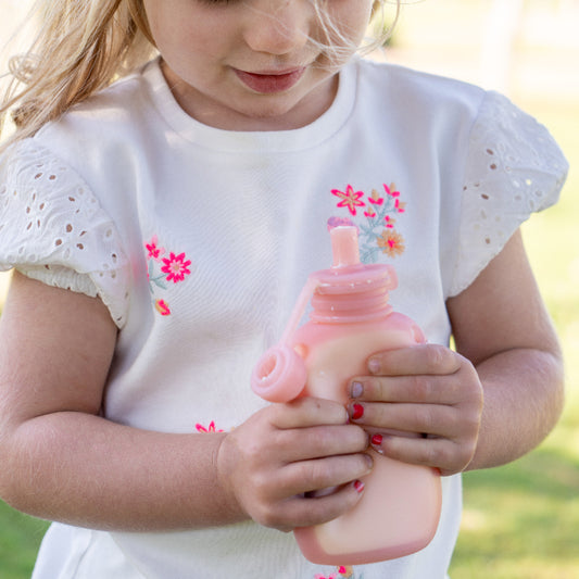 Squeeze + Go Refillable Food Pouches | Pink