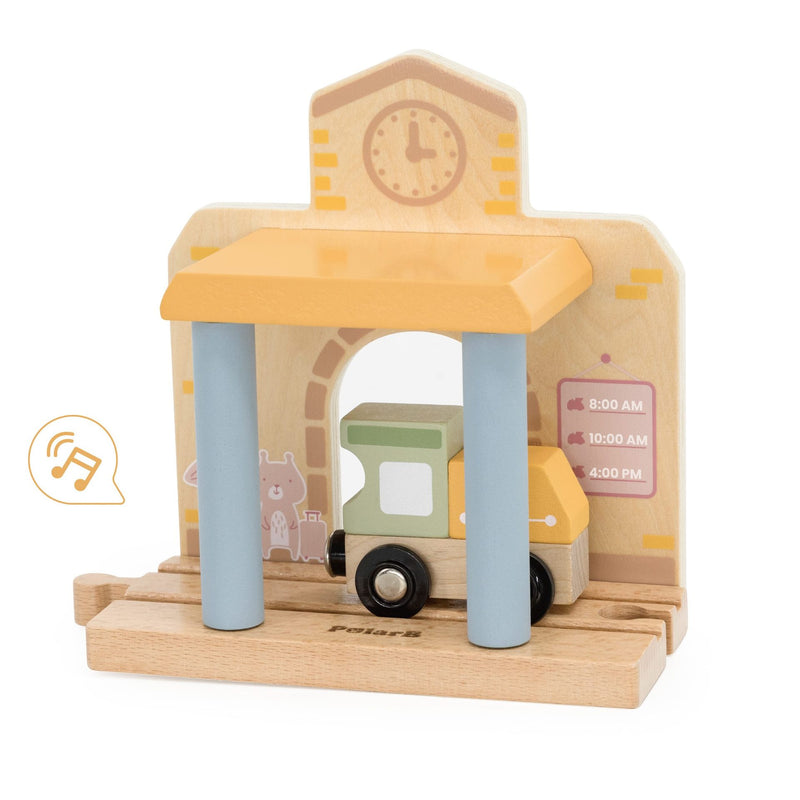 PolarB Wooden Train Set