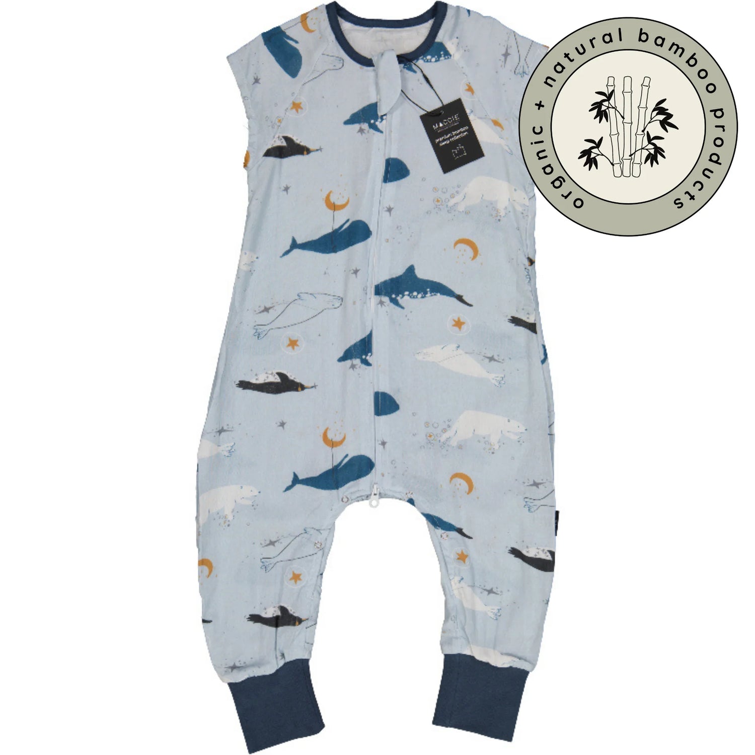 Bamboo Sleep Suit | Whale Dreams